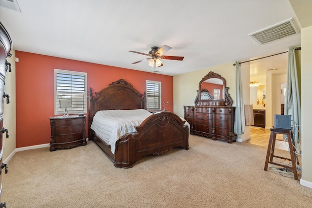 2865 Maine Ave, Clovis, CA 93619 - bedroom with carpet, baseboards, and a ceiling fan