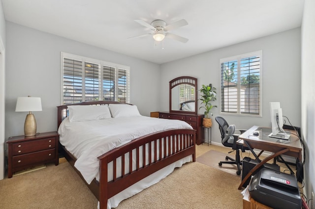2865 Maine Ave, Clovis, CA 93619 - bedroom with carpet flooring and ceiling fan