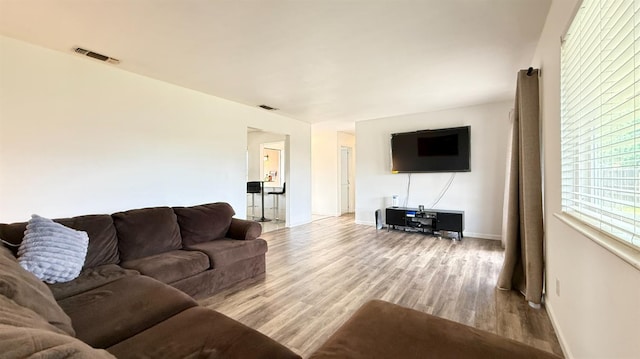 1380 Elaine Dr, Hanford, CA 93230 - living area with wood finished floors and baseboards