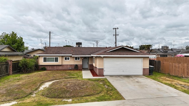 1380 Elaine Dr, Hanford, CA 93230 - ranch-style house featuring an attached garage and concrete driveway