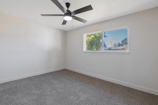336 W Locust Ave, Pinedale, CA 93650 - carpeted spare room featuring baseboards and ceiling fan