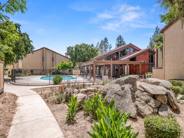 1550 W Ashlan Ave Unit 241, Fresno, CA 93705 - community pool with fence