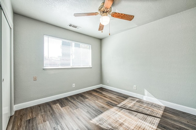 580 W Alluvial Ave, Clovis, CA 93611 - spare room featuring wood finished floors, baseboards, and ceiling fan