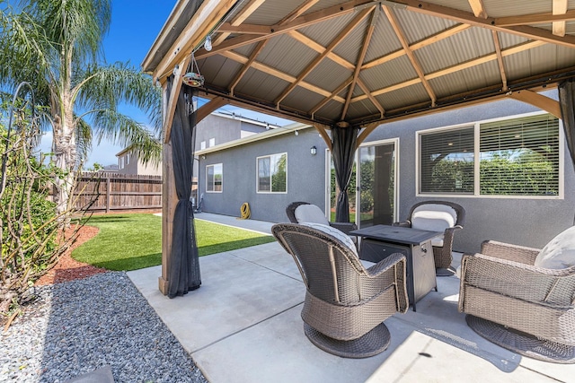 6772 E Ramona Way, Fresno, CA 93727 - view of patio / terrace with a gazebo
