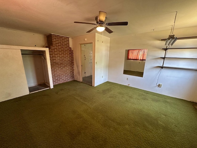 1482 W Thurman, Porterville, CA 93257 - unfurnished bedroom with carpet, a ceiling fan, and a closet