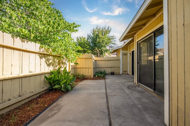 view of patio / terrace with fence