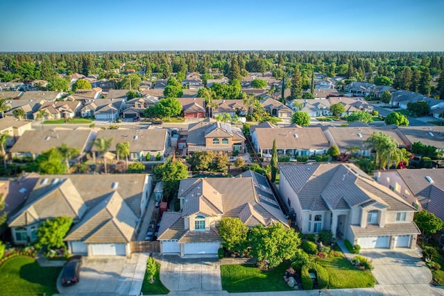 aerial perspective of suburban area