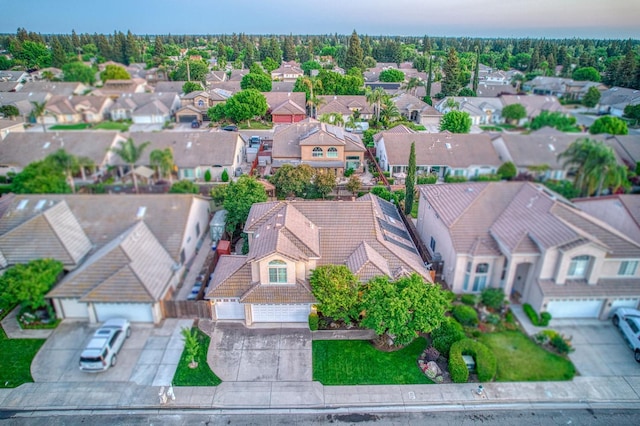 aerial perspective of suburban area