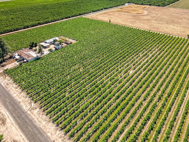 view of yard with agricultural area and a rural view