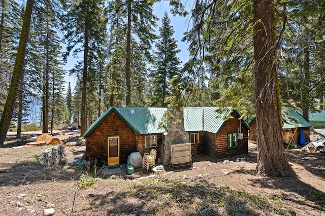 58374 Huntington Lake Rd Unit 12, Lakeshore, CA 93634 - view of front of property featuring metal roof