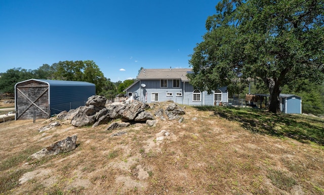 43480 Cave Stone Ct, Coarsegold, CA 93614 - view of yard featuring an outdoor structure