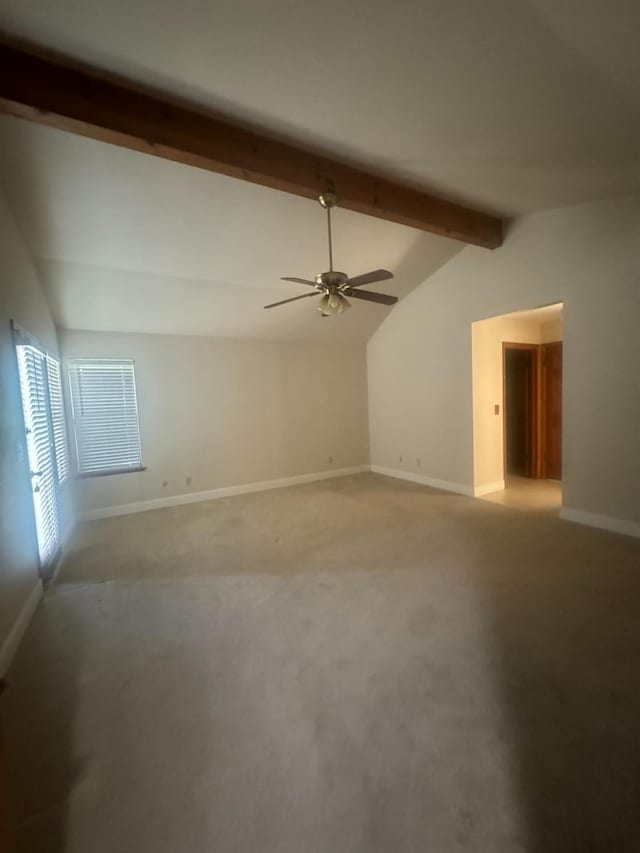 399 E Richmond Ave, Fresno, CA 93720 - unfurnished room featuring a ceiling fan, light colored carpet, and baseboards