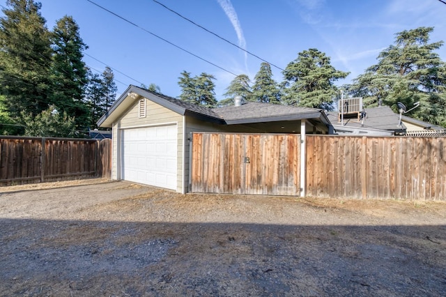 3519 N Van Ness Blvd, Fresno, CA 93704 - garage featuring fence and driveway