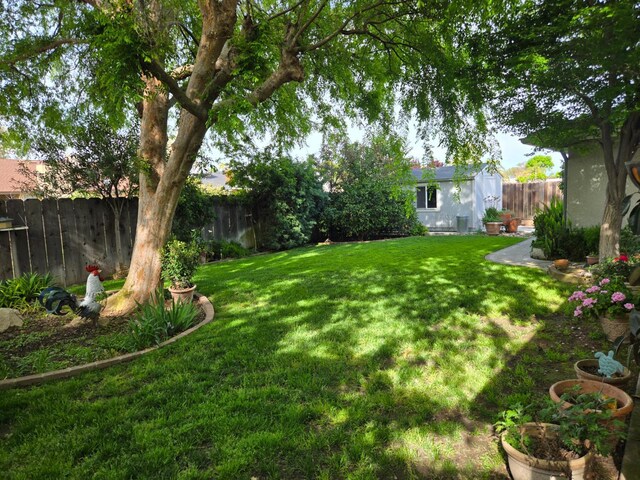 1489 Celeste Ave, Clovis, CA 93611 - view of yard featuring an outdoor structure