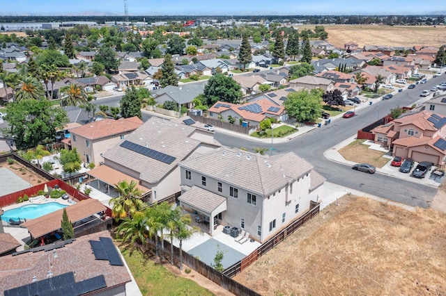 5279 N Ensanada Ave, Fresno, CA 93723 - aerial perspective of suburban area featuring a pool area