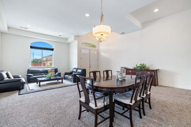 5279 N Ensanada Ave, Fresno, CA 93723 - carpeted dining space featuring recessed lighting and baseboards