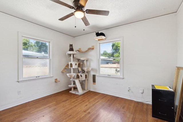 2020 N Fruit Ave, Fresno, CA 93705 - bedroom with wood finished floors, baseboards, and ceiling fan