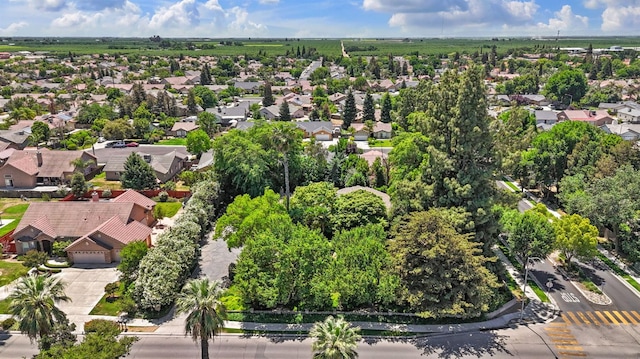 aerial view of residential area