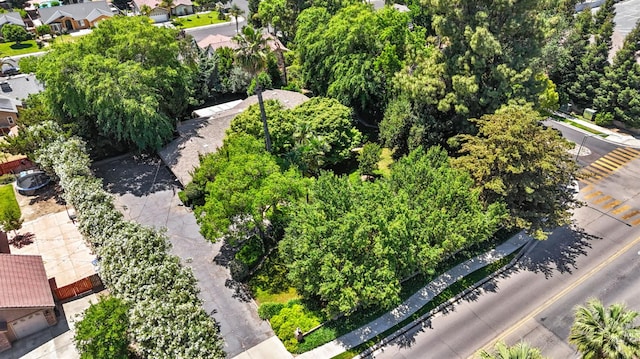 aerial view of residential area