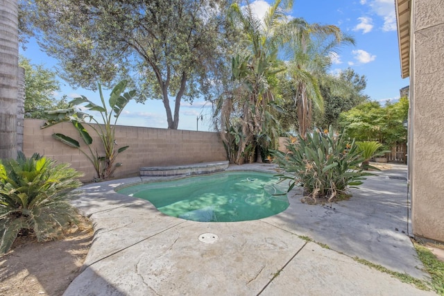 3225 N Mendonca St, Visalia, CA 93291 - view of pool featuring a fenced backyard and a patio