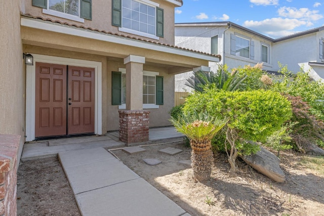 3225 N Mendonca St, Visalia, CA 93291 - property entrance featuring stucco siding and a porch