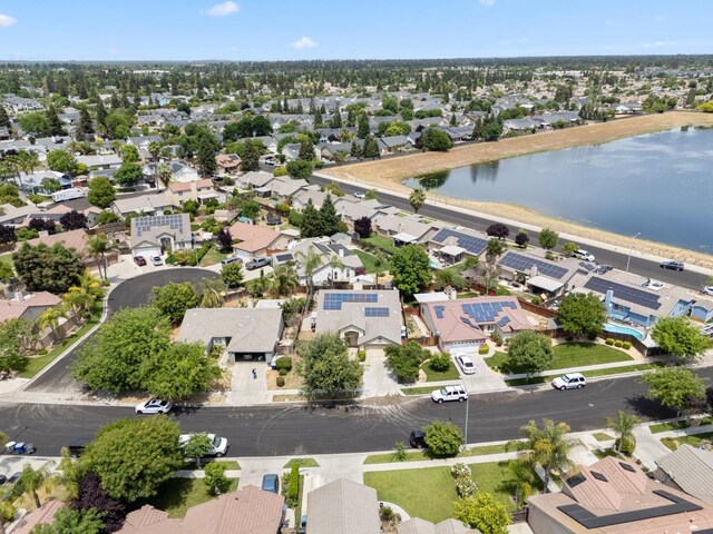 5532 N Cleo Ave, Fresno, CA 93722 - aerial view of residential area with a nearby body of water