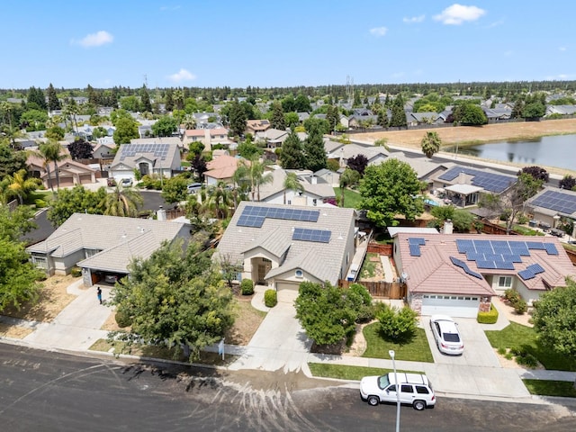 5532 N Cleo Ave, Fresno, CA 93722 - aerial view of residential area featuring a nearby body of water