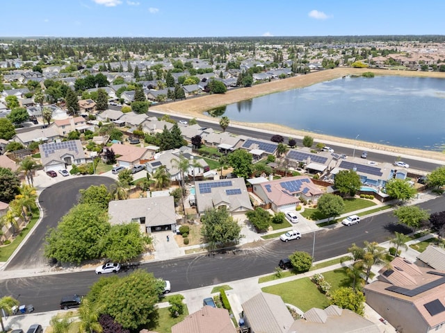 5532 N Cleo Ave, Fresno, CA 93722 - aerial view of residential area with a nearby body of water