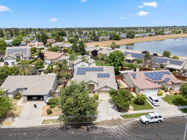 5532 N Cleo Ave, Fresno, CA 93722 - aerial view of residential area featuring a nearby body of water