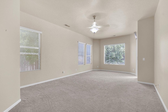 373 W Houston Ave, Clovis, CA 93611 - carpeted spare room featuring ceiling fan and a textured ceiling