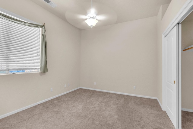 373 W Houston Ave, Clovis, CA 93611 - unfurnished bedroom featuring carpet, a closet, and a ceiling fan