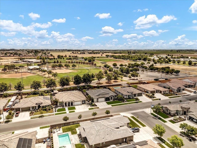 2315 W Malone St, Hanford, CA 93230 - aerial view of residential area featuring a pool area