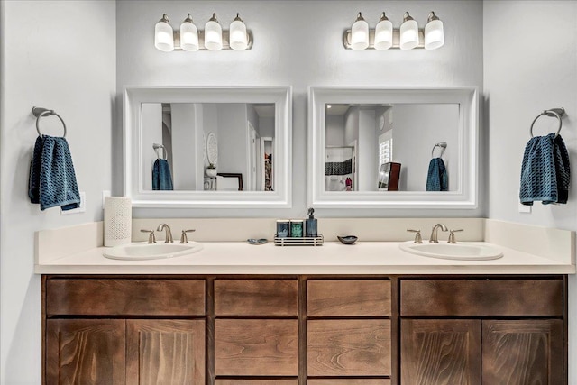 2315 W Malone St, Hanford, CA 93230 - bathroom featuring double vanity