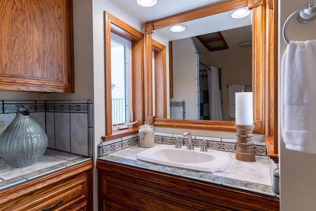 16895 Rd 30 1/2, Madera, CA 93636 - bathroom with vanity and recessed lighting