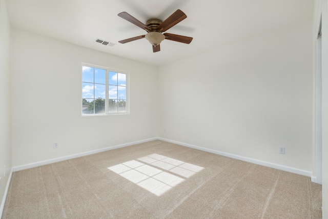 798 S Burgan Ave, Fresno, CA 93727 - carpeted spare room with baseboards and ceiling fan