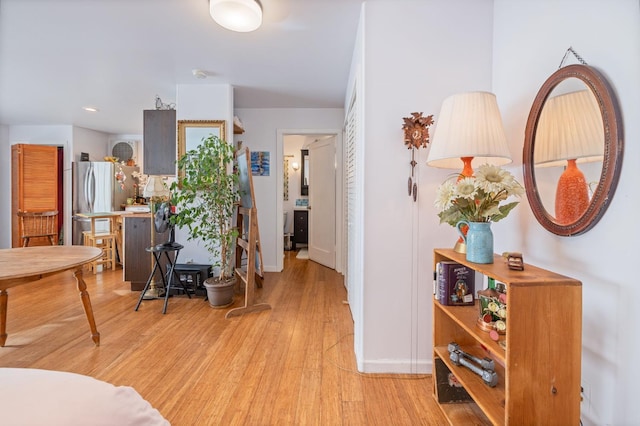 5664 Clouds Rst, Mariposa, CA 95338 - interior space with light wood-style flooring, baseboards, and recessed lighting