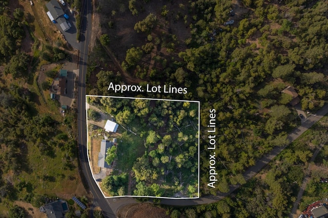 5664 Clouds Rst, Mariposa, CA 95338 - map of property location with property parcel outlined