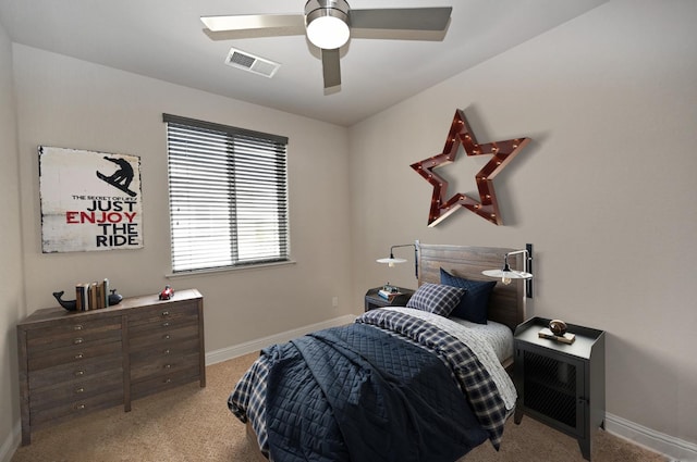 11332 N Cherry Sage Ave, Fresno, CA 93730 - carpeted bedroom featuring baseboards and a ceiling fan