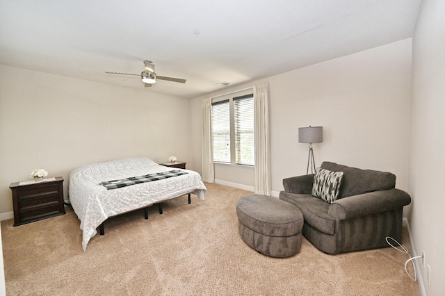 11332 N Cherry Sage Ave, Fresno, CA 93730 - carpeted bedroom featuring a ceiling fan and baseboards