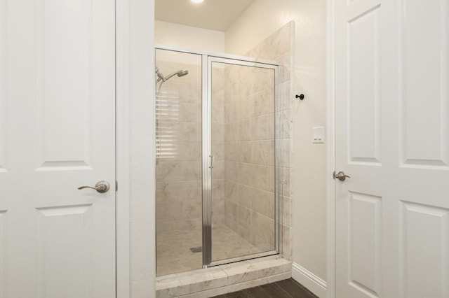 1362 E Via Viola Way, Fresno, CA 93730 - full bathroom with a shower stall and baseboards