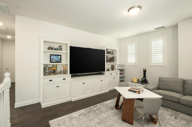 1362 E Via Viola Way, Fresno, CA 93730 - living area with dark wood finished floors and baseboards