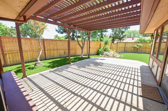 5088 N Forkner Ave, Fresno, CA 93711 - fenced backyard featuring a patio area and a pergola