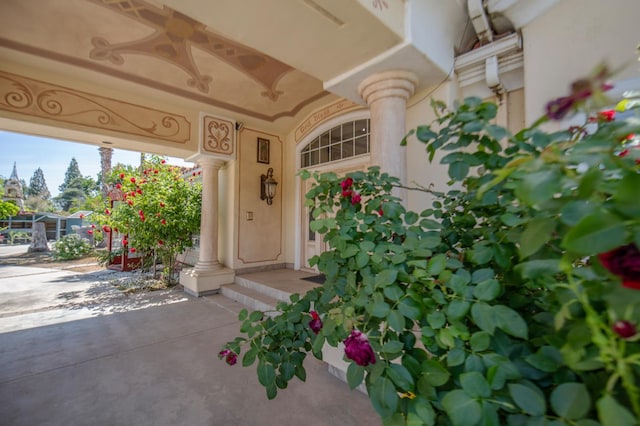 8067 E Belmont Ave, Fresno, CA 93737 - doorway to property with stucco siding