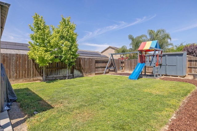6326 W Sweet Ct, Visalia, CA 93291 - view of yard with a playground