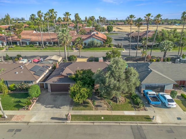 aerial perspective of suburban area
