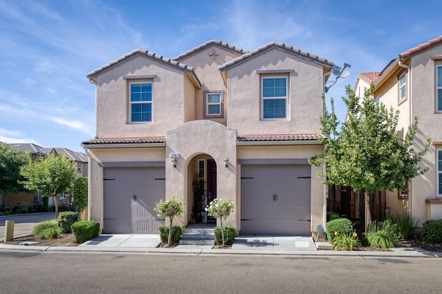 3507 Significant Way, Clovis, CA 93619 - view of front of house featuring a tiled roof, an attached garage, and stucco siding