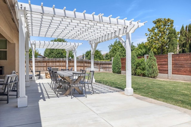 2506 20th Ave, Kingsburg, CA 93631 - view of patio / terrace featuring a pergola and outdoor dining area
