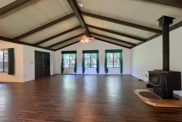 42177 Lone Olive Ln, Ahwahnee, CA 93601 - unfurnished living room featuring wood finished floors, plenty of natural light, baseboards, and wooden ceiling