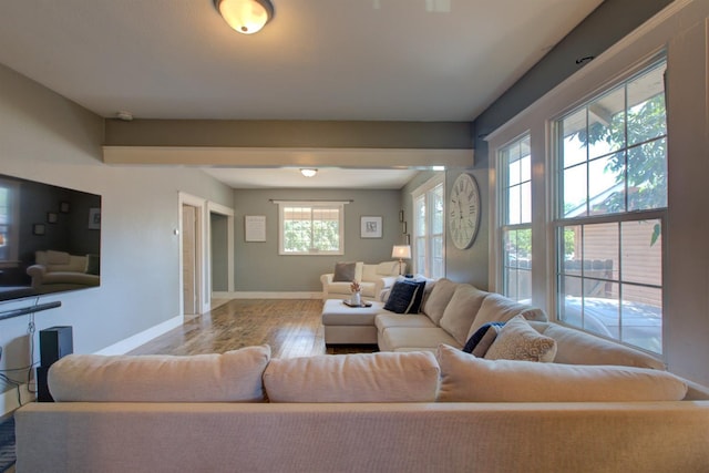431 S Laurel, Turlock, CA 95380 - living area featuring wood finished floors and baseboards