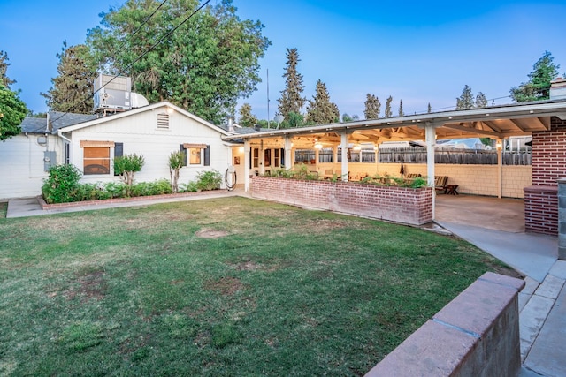 single story home with a patio area